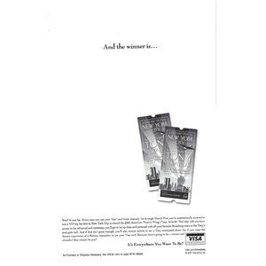 Visa Credit Card AD New York City Tony Awards Theatre 2000s Print Ad